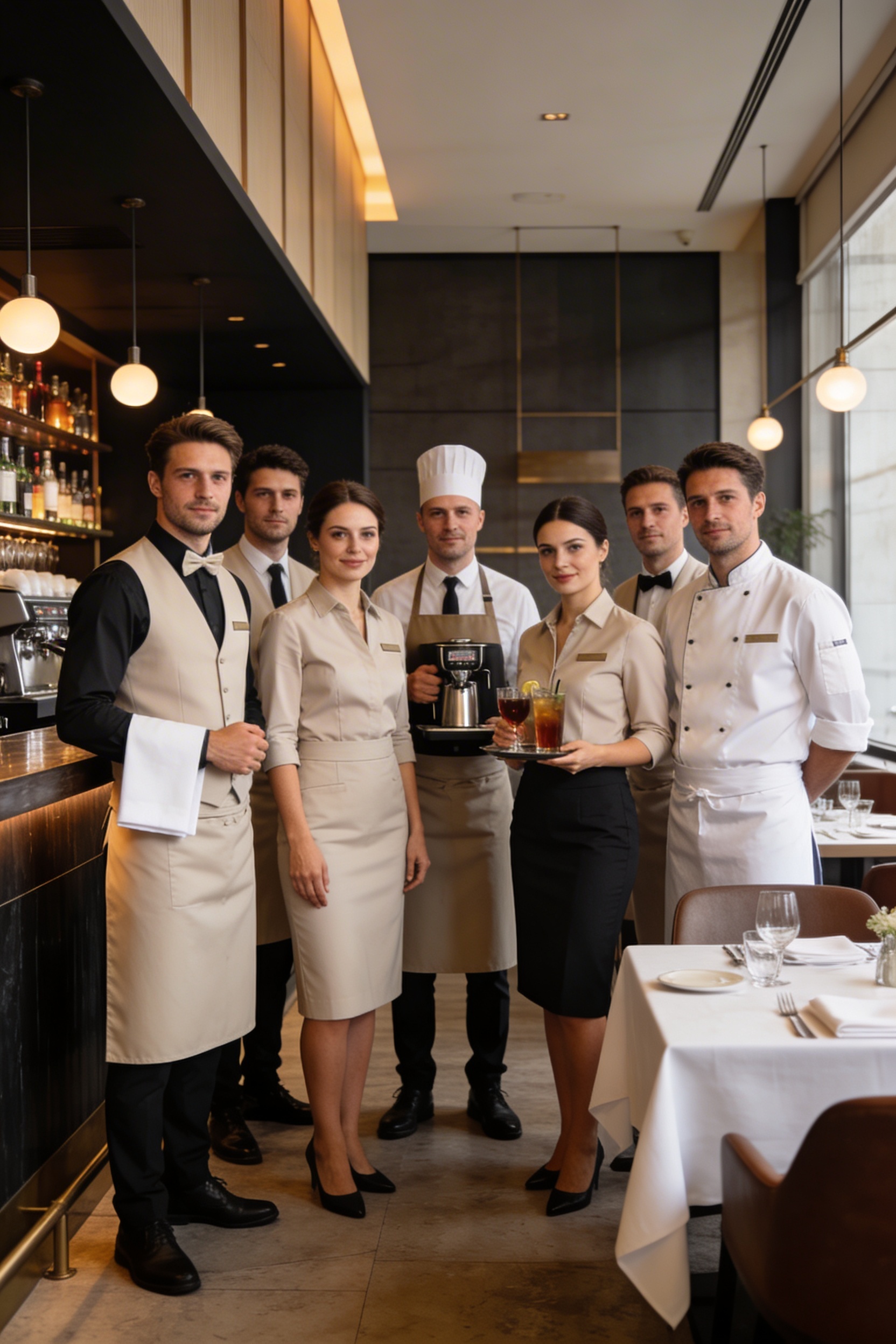 Joven profesional en recepción de hotel de lujo en Málaga para programa de FP Dual con alemán de EFEM